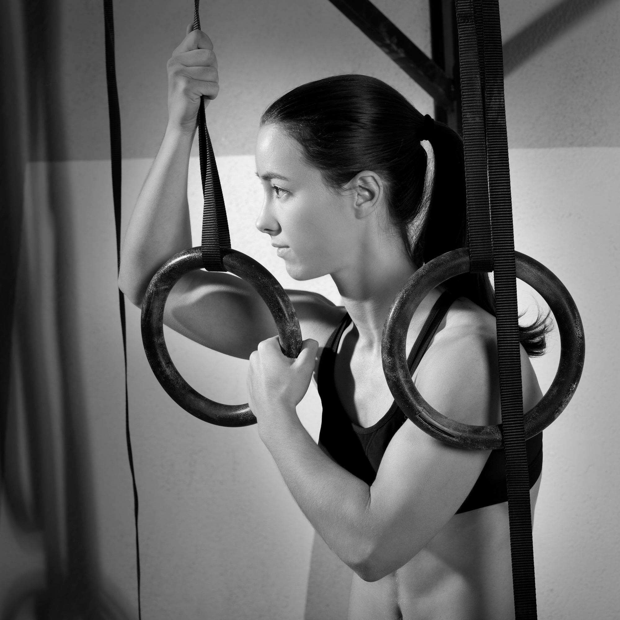Gymnastic wood rings